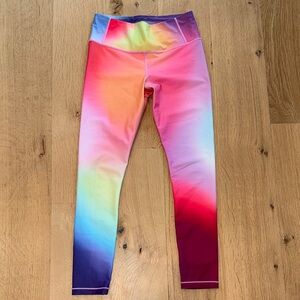 Athleta Love Proudly 7/8 tight rainbow colorway leggings women’s medium tall MT